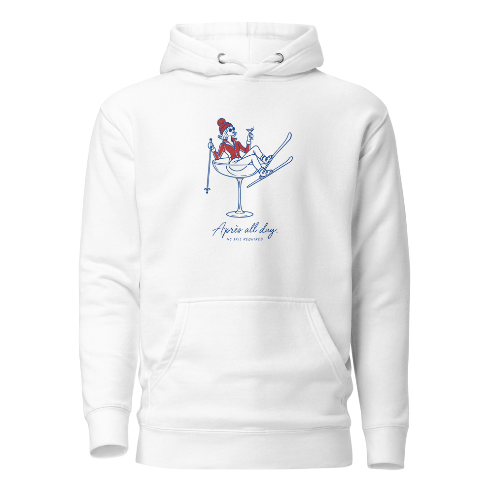 Après all day, Après-Ski Hoodie Damen, Ski- & Winter-Hoodie