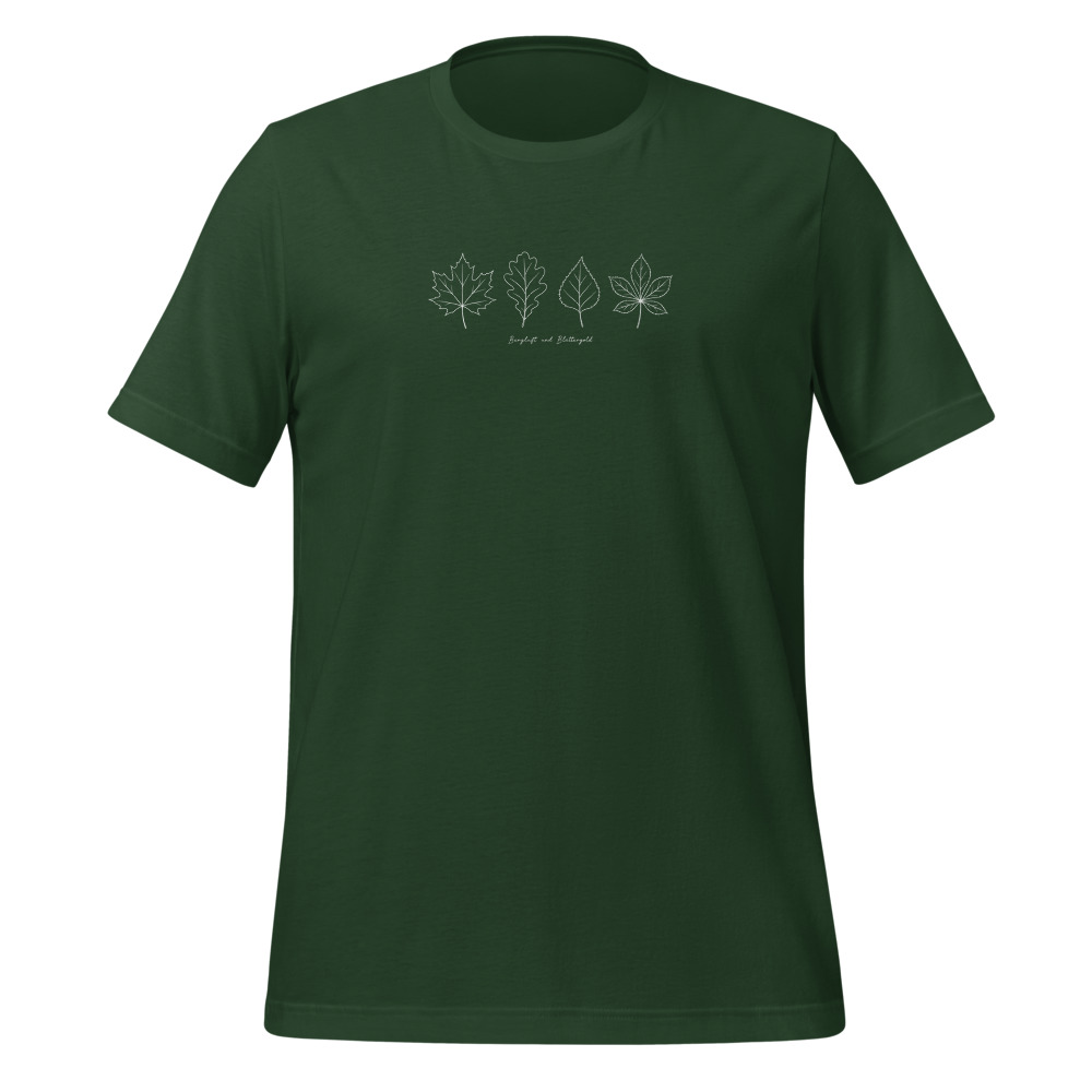 Bergluft und Blättergold: maglietta trekking autunno, t-shirt escursionismo