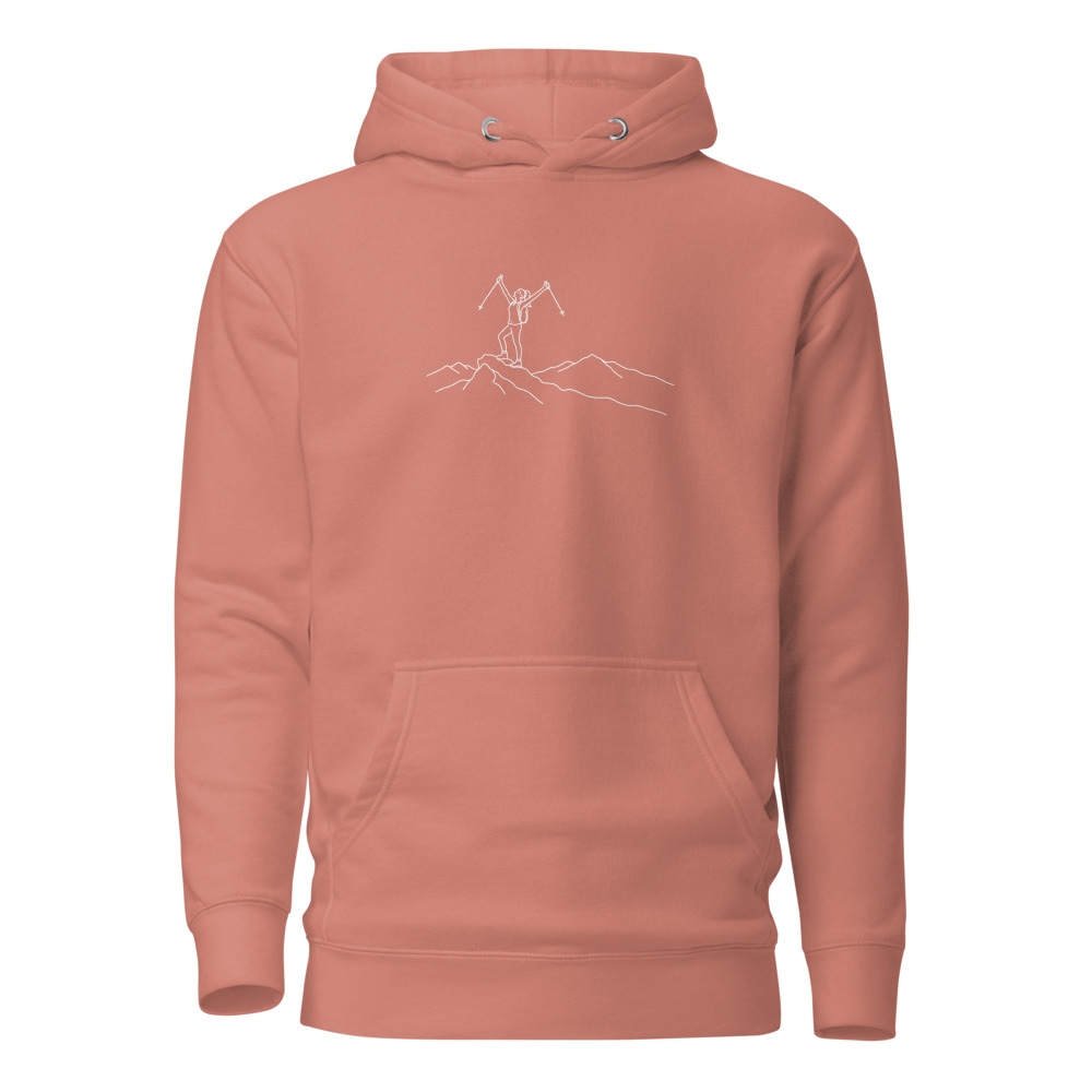 Wanderin am Gipfel, Wander-Hoodie für Damen, Wander-Hoodie