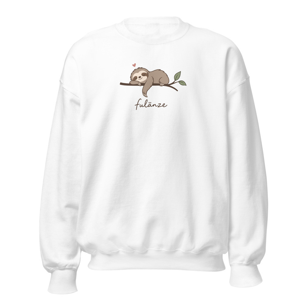 Fulänze Faultier Sweatshirt, Mundart & Sprüche, Mundart-Sweatshirt