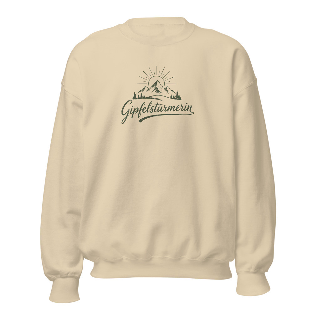 Gipfelstürmerin Vintage Sweatshirt, Wandern Damen, Wander-Sweatshirt