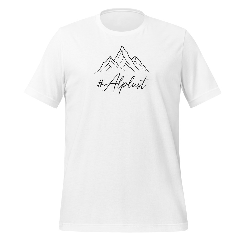 #Alplust T-Shirt, Schweizer Bergmotiv, Berg-T-Shirt mit Alpen-Sujet
