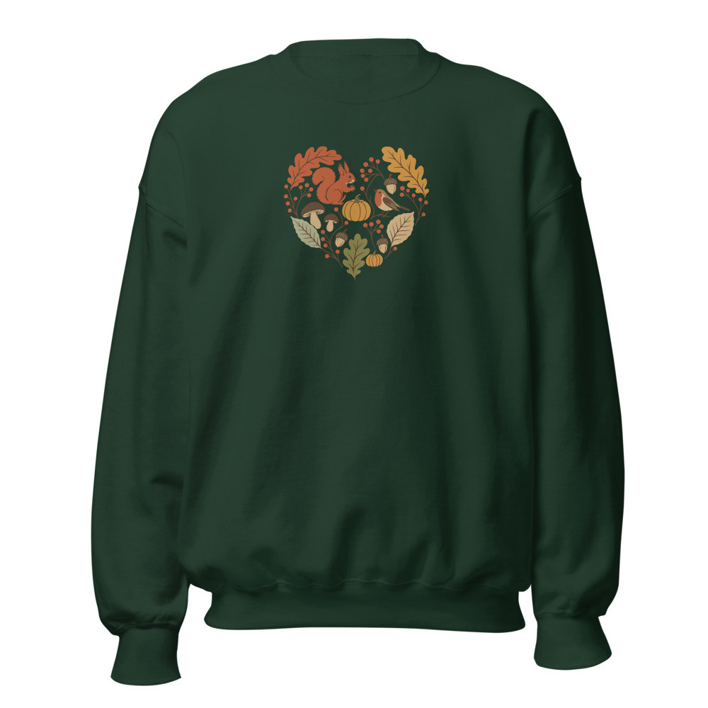 Herbstherz Sweatshirt, Wandern für Naturfans, Wander-Sweatshirt