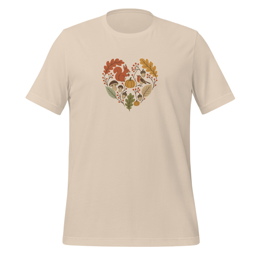 Herbstherz T-Shirt, Wandern im Herbst, Wander-T-Shirt