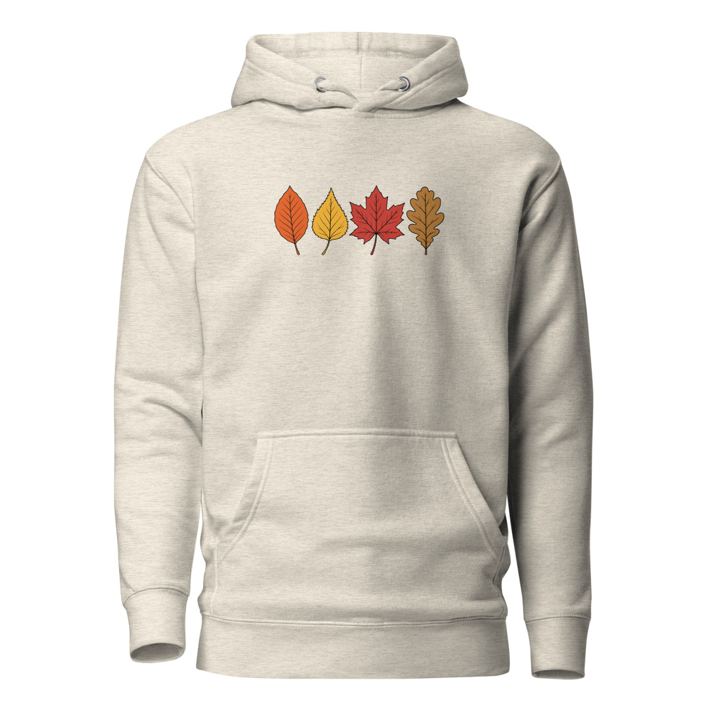 Herbstlaub Hoodie für Wanderfans im Herbst, Wander-Hoodie