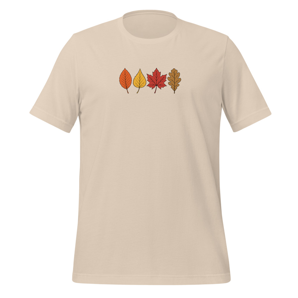 Foglie d'autunno, maglietta escursionismo autunnale, t-shirt escursionismo