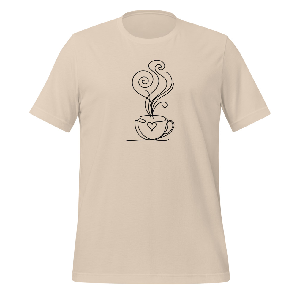 Kaffeetasse mit Herz T-Shirt, Sommer in der Schweiz, Sommer- & Ferien-T-Shirt