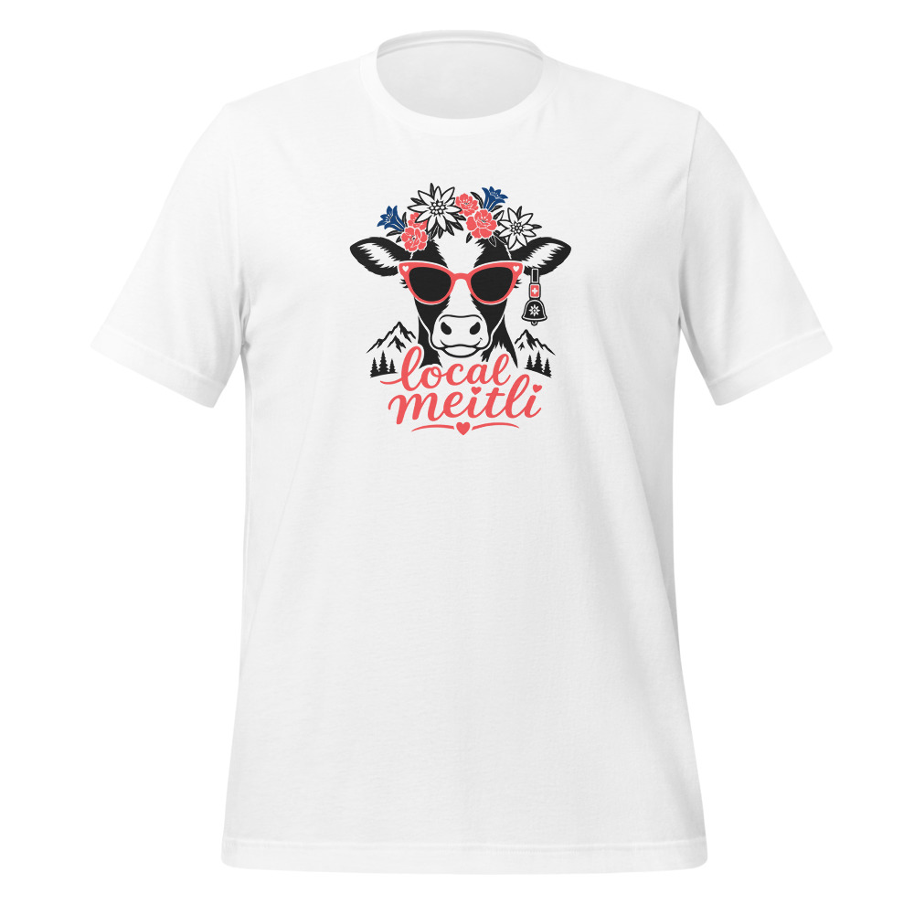Local Meitli, Schwiizerdütsch T-Shirt für Damen, Mundart-T-Shirt