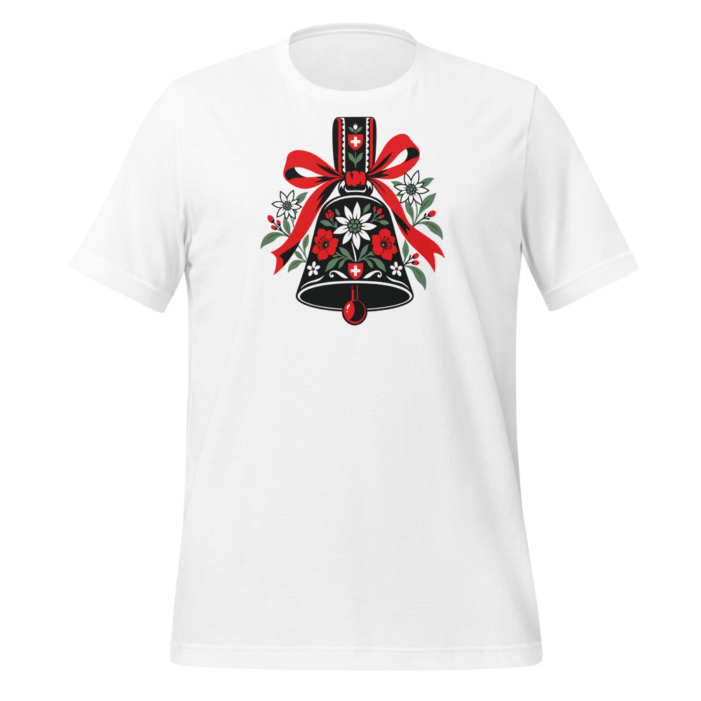 Schweizer Kuhglocke T-Shirt fürs Wandern, Wander-T-Shirt