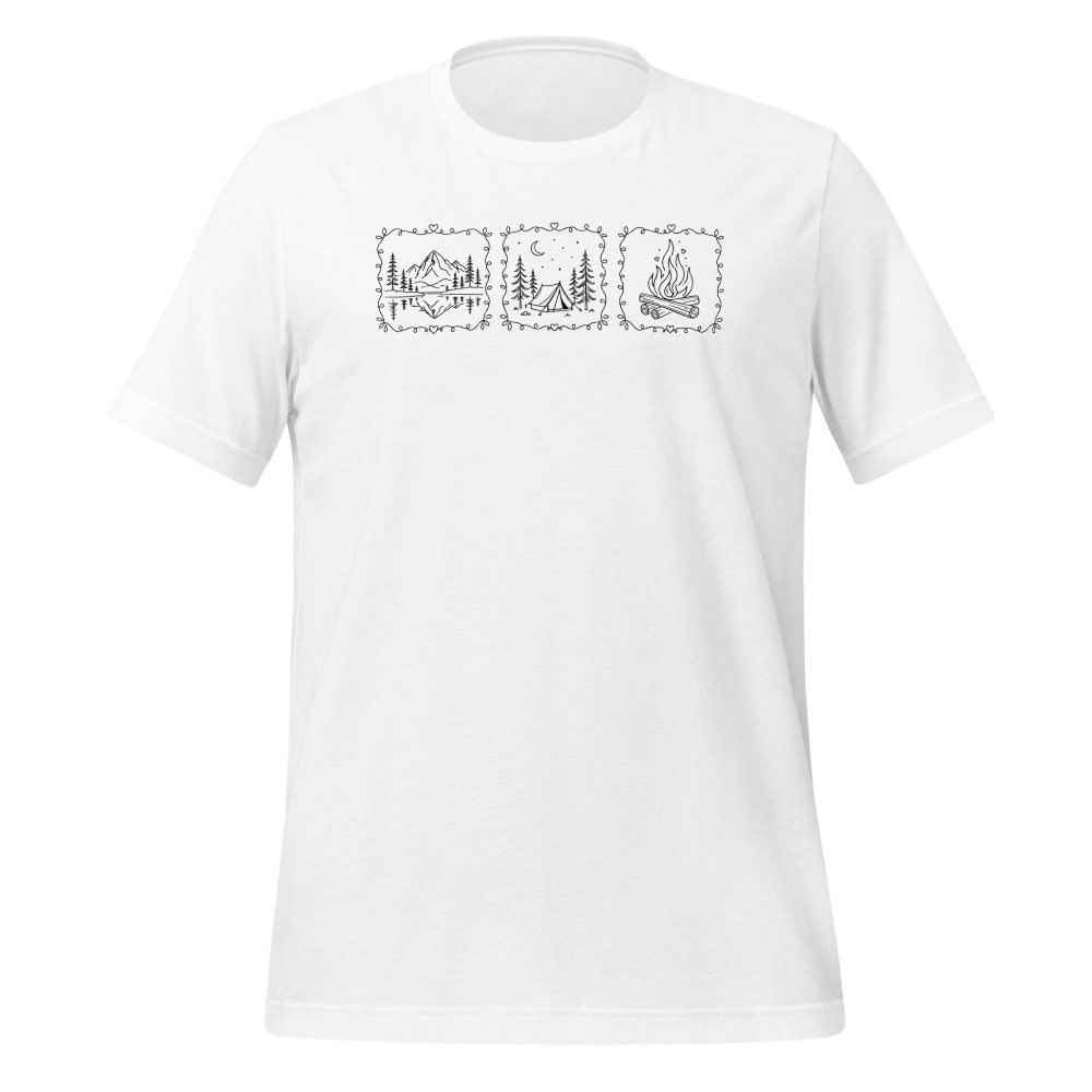 Campfire & Camping Tee, Hiking Switzerland, hiking t-shirt