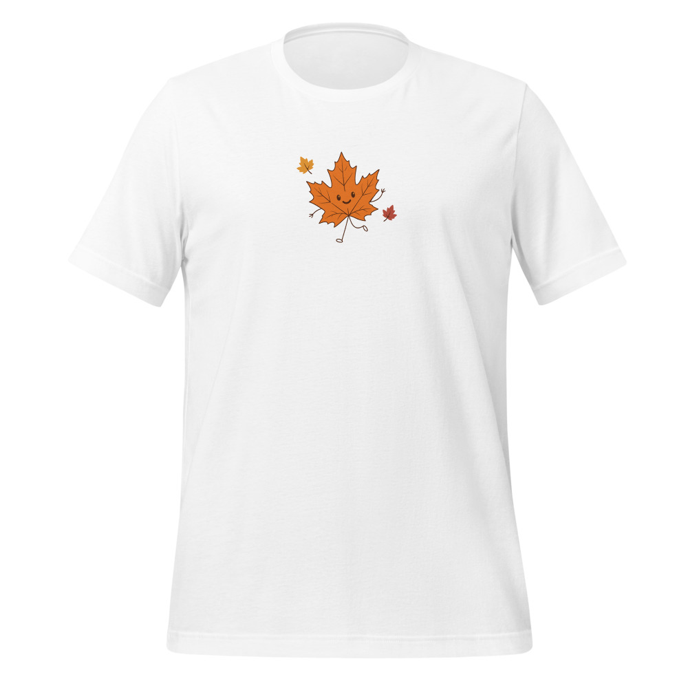 Foglia d'autunno buffa, maglietta escursionismo, t-shirt escursionismo