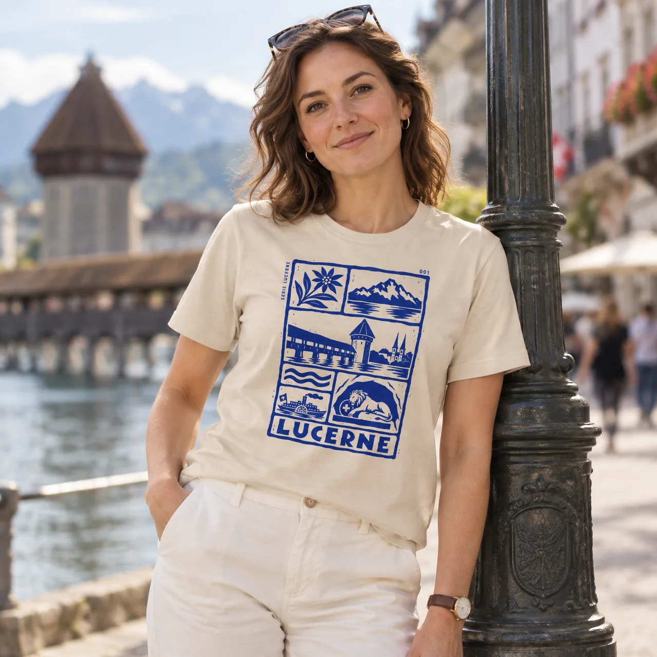Lucerne Streetwear, Swiss Mountain T-Shirt, worn