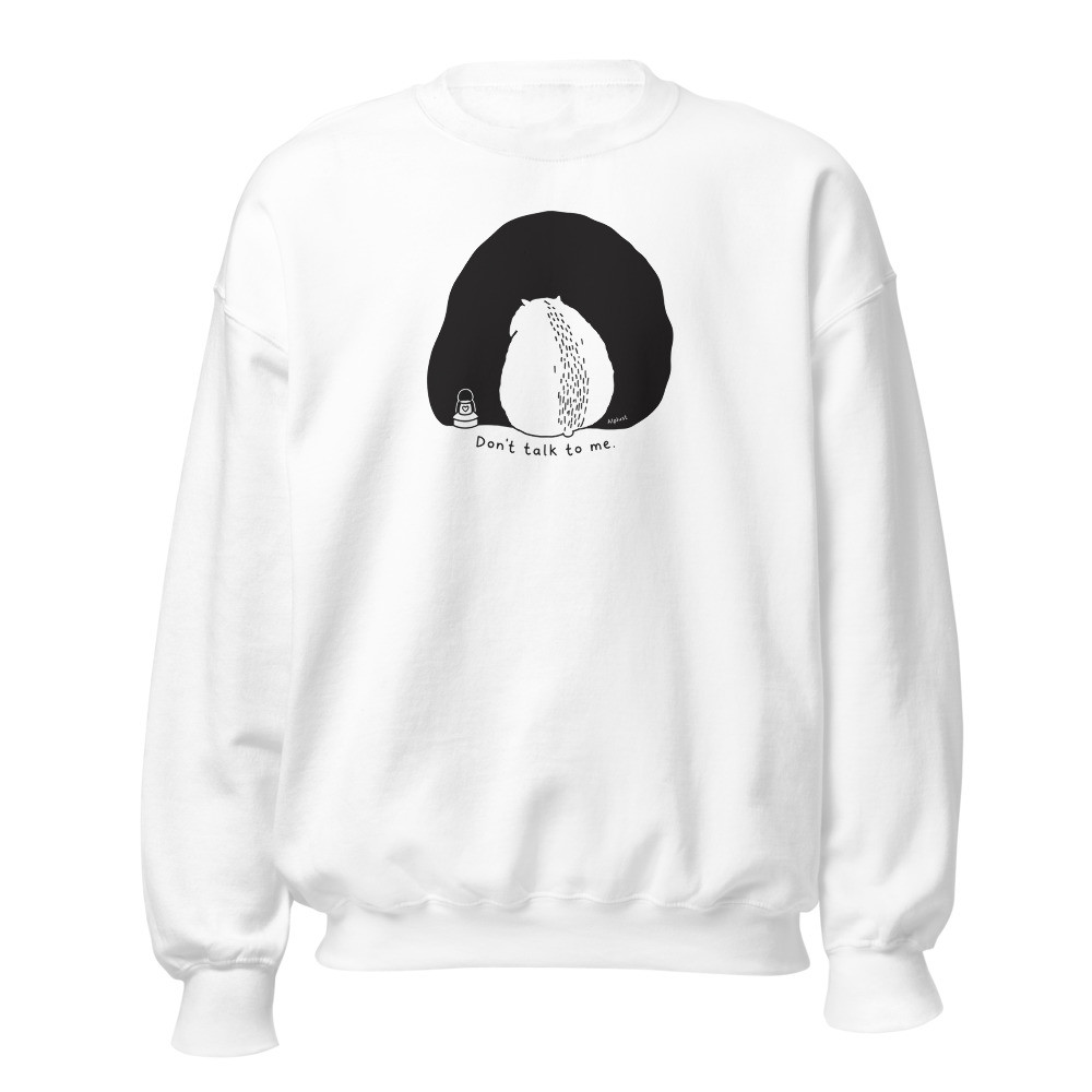 Murmeli «Don't talk to me» Alpentier-Sweatshirt, Sweatshirt mit Alpentier-Sujet