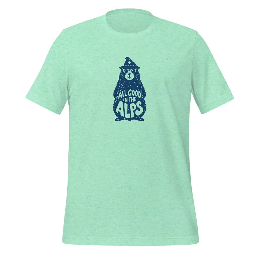 Marmot «All Good in the Alps», Swiss Mountain T-Shirt, mountain t-shirt with alpine design
