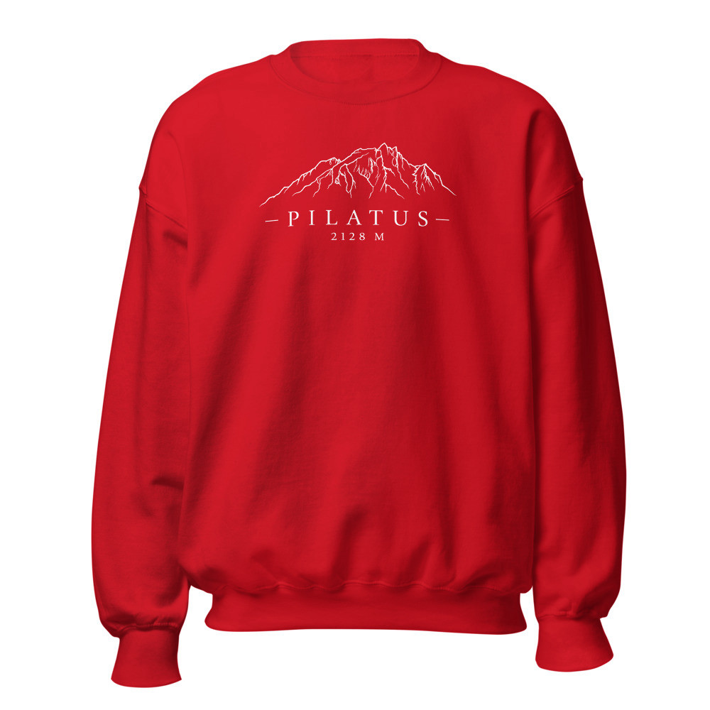 Pilatus 2128 Line Art, Swiss Mountain Sweatshirt, mountain sweatshirt with alpine design