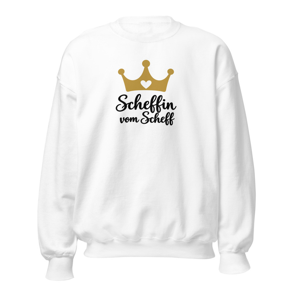 Scheffin vom Scheff: Mundart-Sweatshirt für Damen, Mundart-Sweatshirt