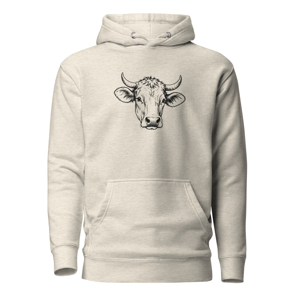 Schweizer Kuh Hoodie, Alpentier-Sujet, Hoodie mit Alpentier-Sujet