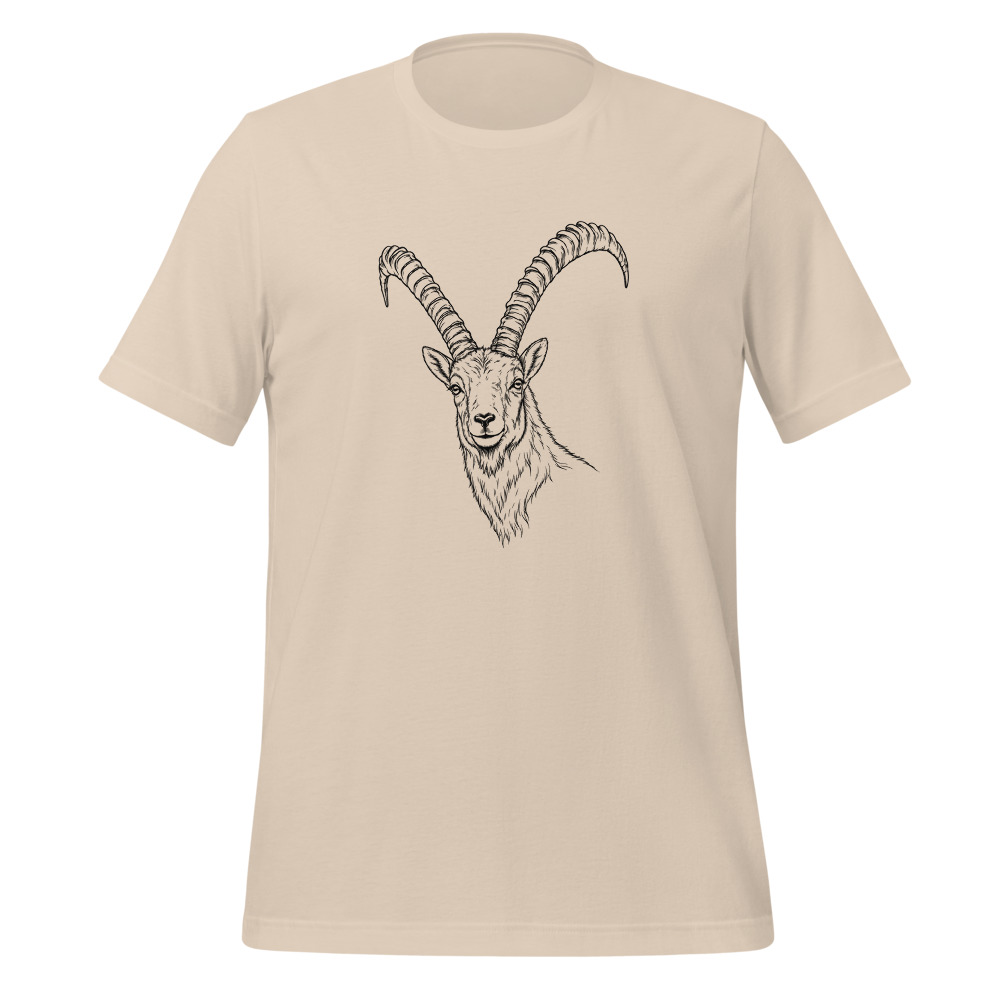 Stambecco delle Alpi, maglietta animale svizzero, t-shirt con animale alpino