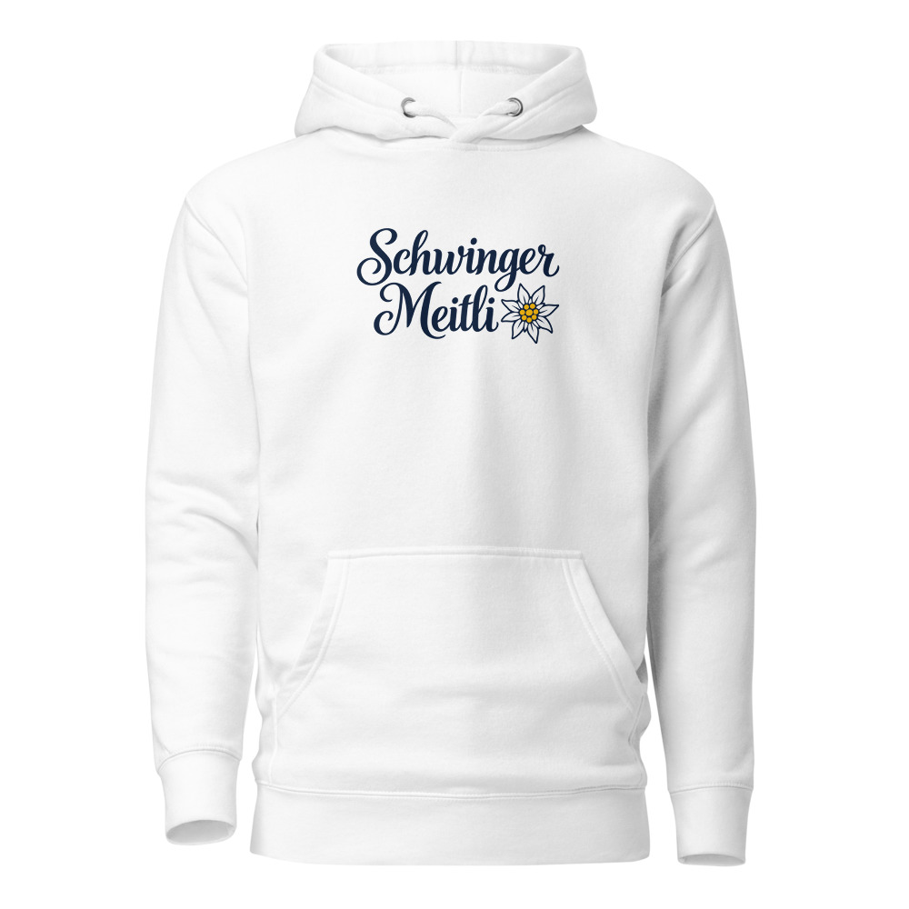 Schwinger Meitli: Mundart-Hoodie für Damen, Mundart-Hoodie