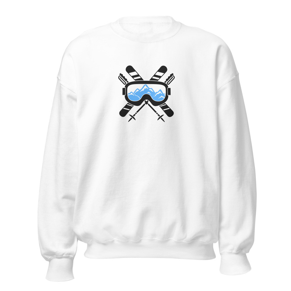 Skibrille & Gipfel: Ski-Sweatshirt Emblem, Ski- & Winter-Sweatshirt