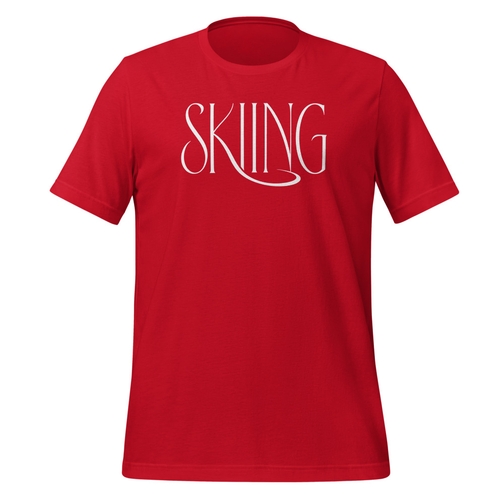 SKIING Après-Ski T-Shirt für Wintersport-Fans, Ski- & Winter-T-Shirt