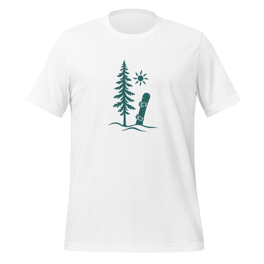 Snowboard im Wald T-Shirt, Ski & Winter, Ski- & Winter-T-Shirt