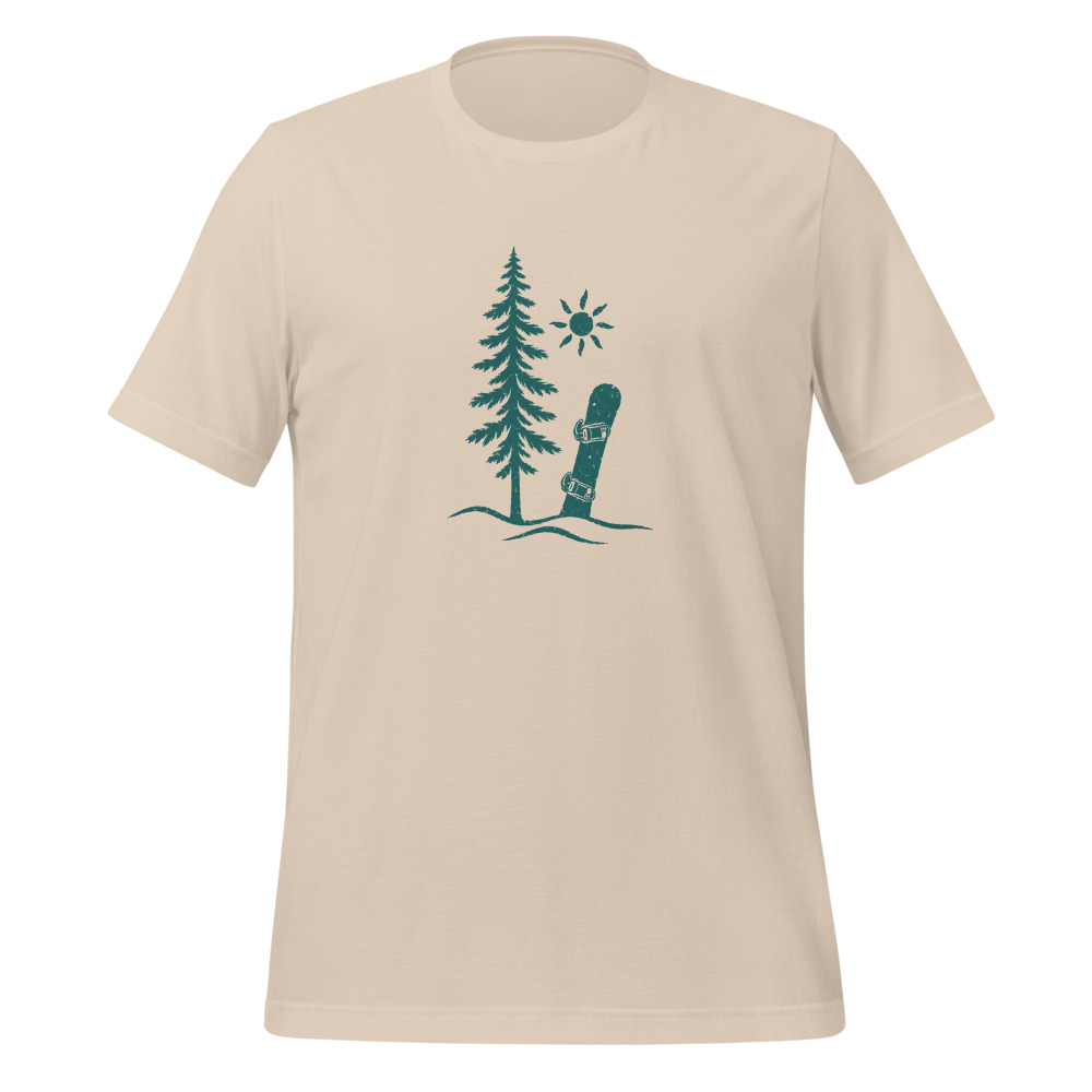 Snowboard im Wald T-Shirt, Ski & Winter, Ski- & Winter-T-Shirt