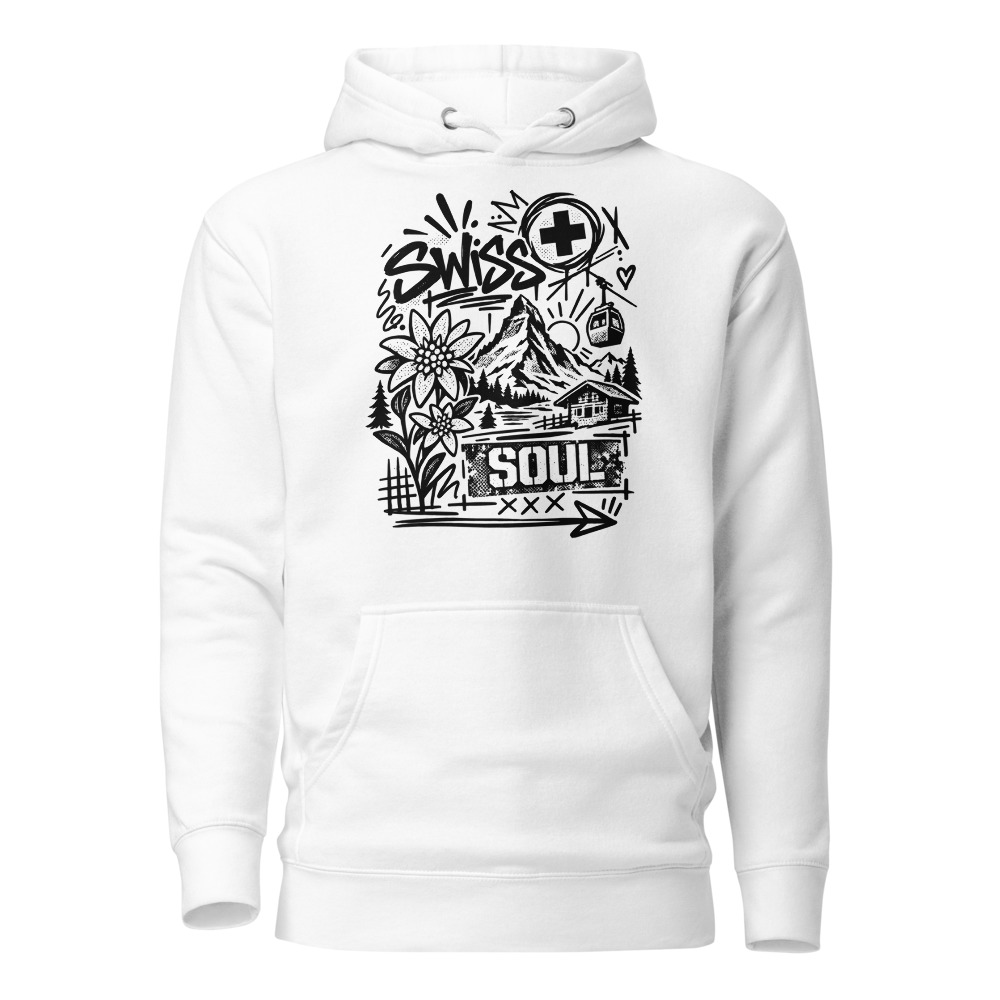 Swiss Soul, felpa con cappuccio divertente svizzera, felpa con cappuccio dialetto svizzero
