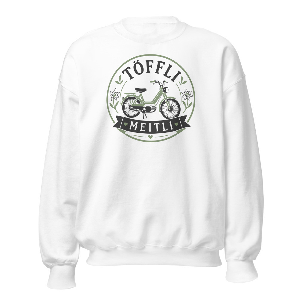 Töffli Meitli, Schwiizerdütsch Sweatshirt für Damen, Mundart-Sweatshirt