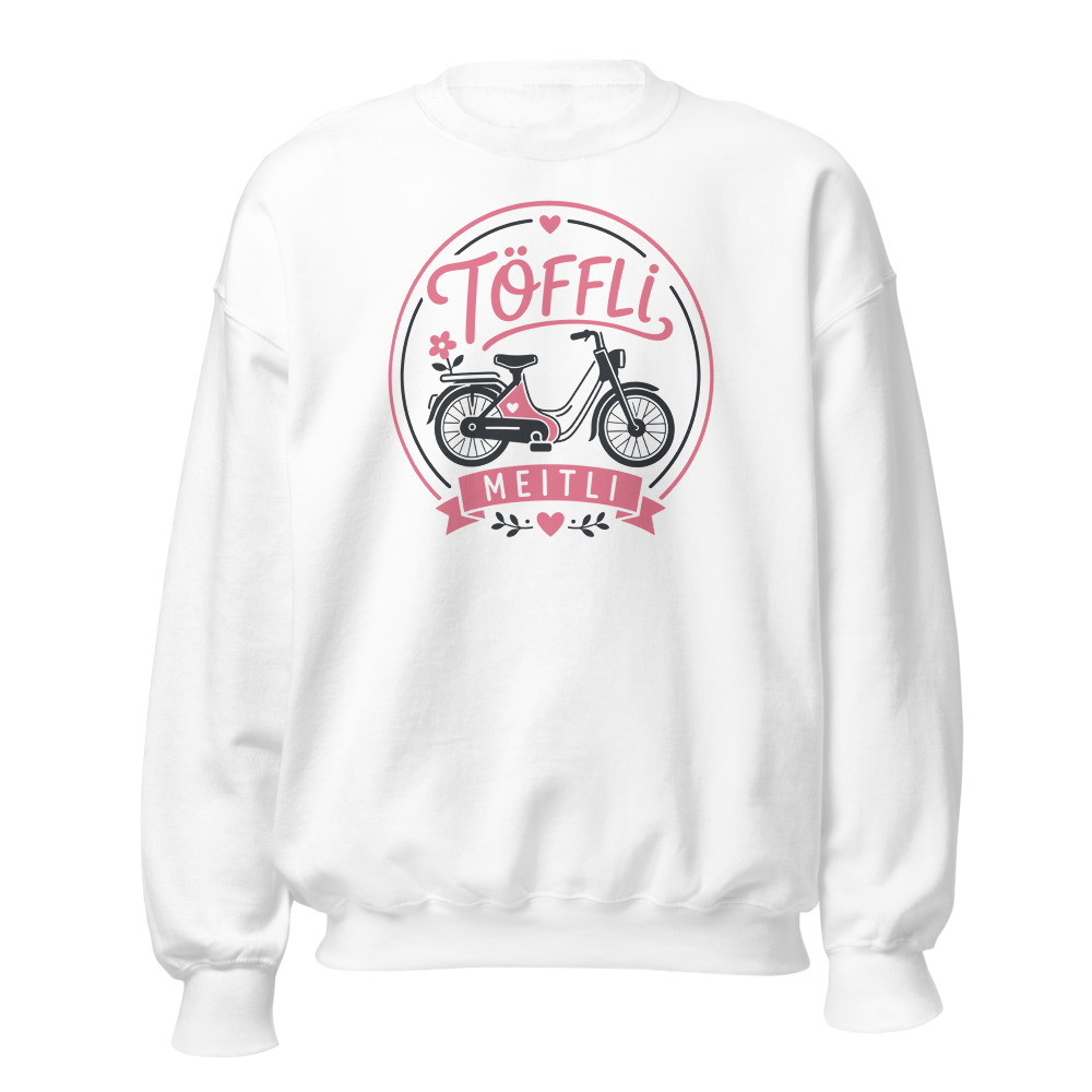 Töffli Meitli Sweatshirt, Schwiizerdütsch für Fans, Mundart-Sweatshirt