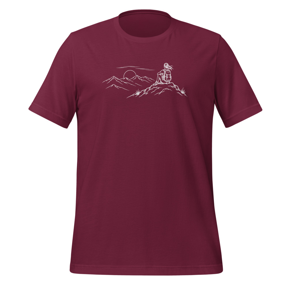 Wanderin am Gipfel T-Shirt, Wandern Damen, Wander-T-Shirt