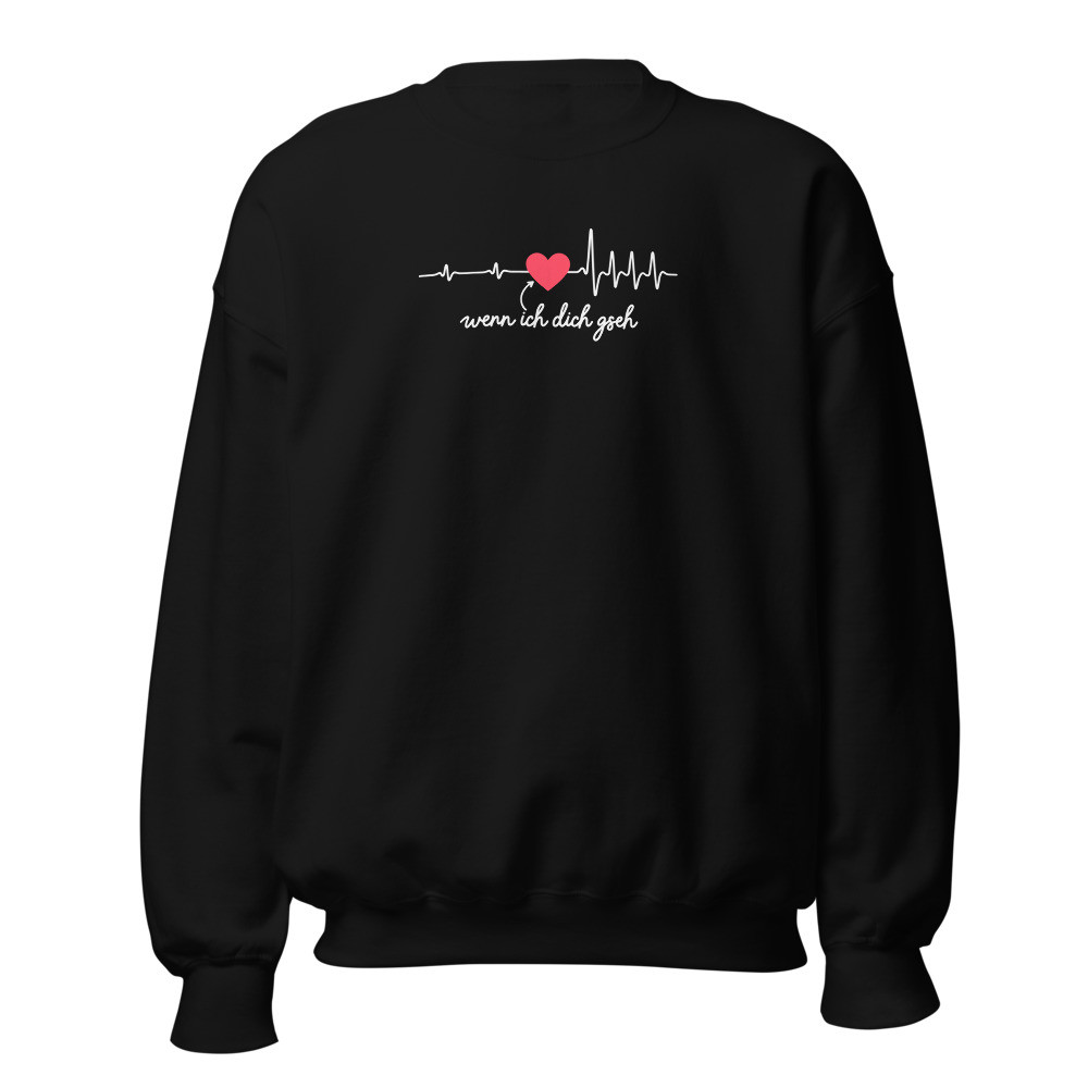 «wenn ich dich gseh» Swiss Dialect Sweatshirt, Swiss German saying sweatshirt