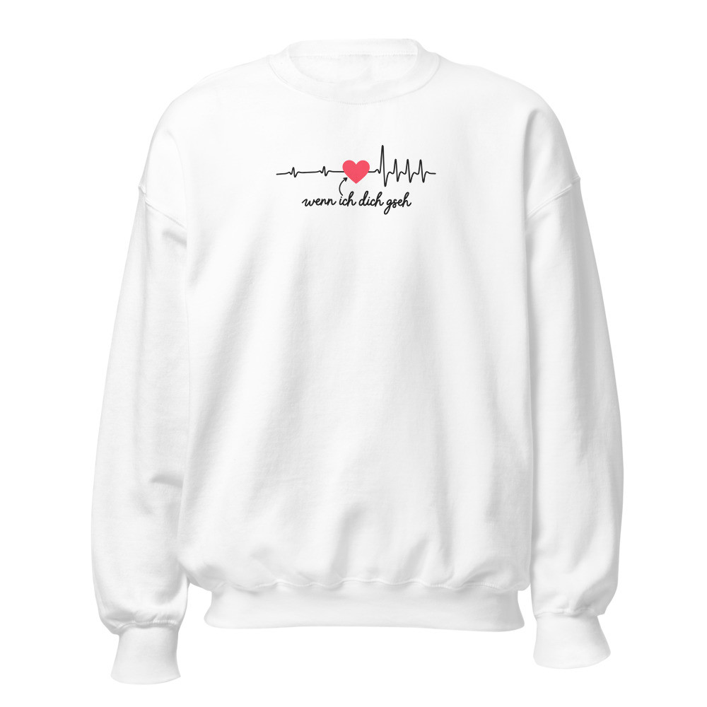 «wenn ich dich gseh» Sweatshirt: Mundart-Spruch, Mundart-Sweatshirt