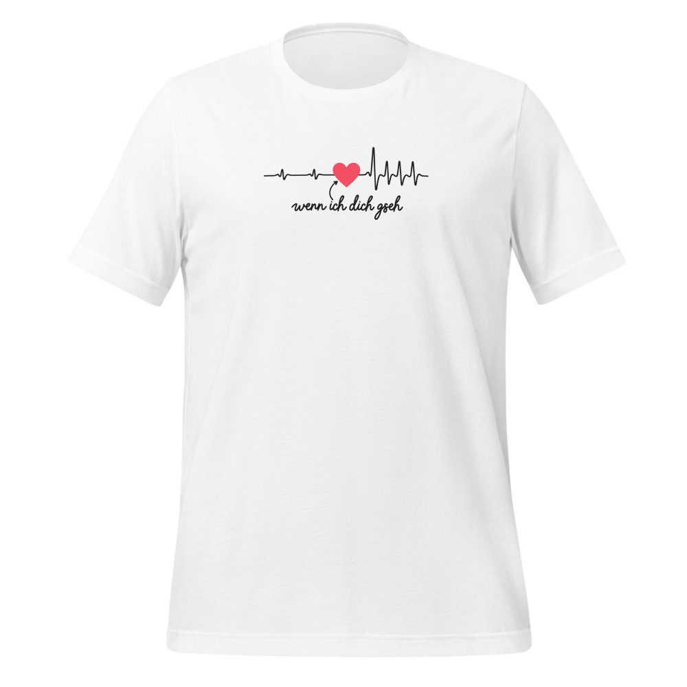 Wenn ich dich gseh, Schwiizerdütsch T-Shirt für Verliebte, Mundart-T-Shirt